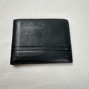 Fossil Black Leather Men's Wallet